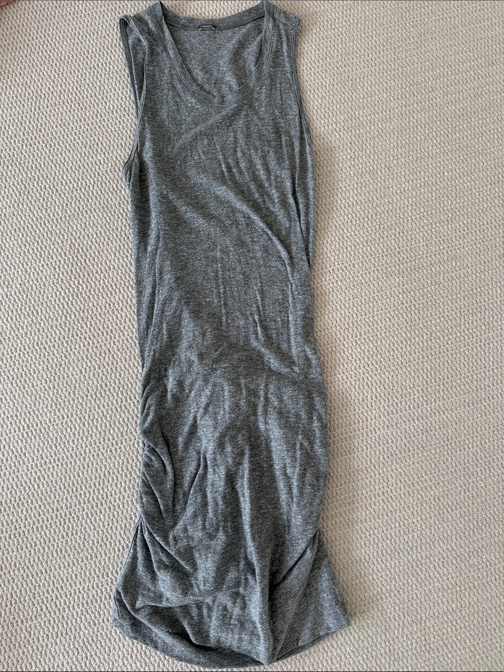 Monrow Heather Gray Sleeveless Knit Maxi